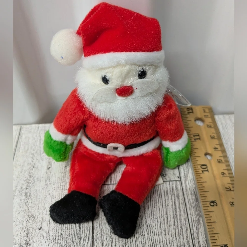 Ty Red and White Santa Stuffed Animal